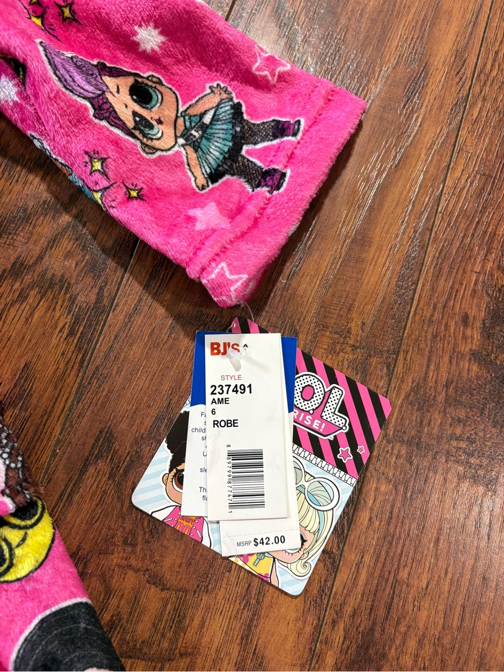 NWT LOL Dolls girls size 6 bathrobe - Picture 4 of 5
